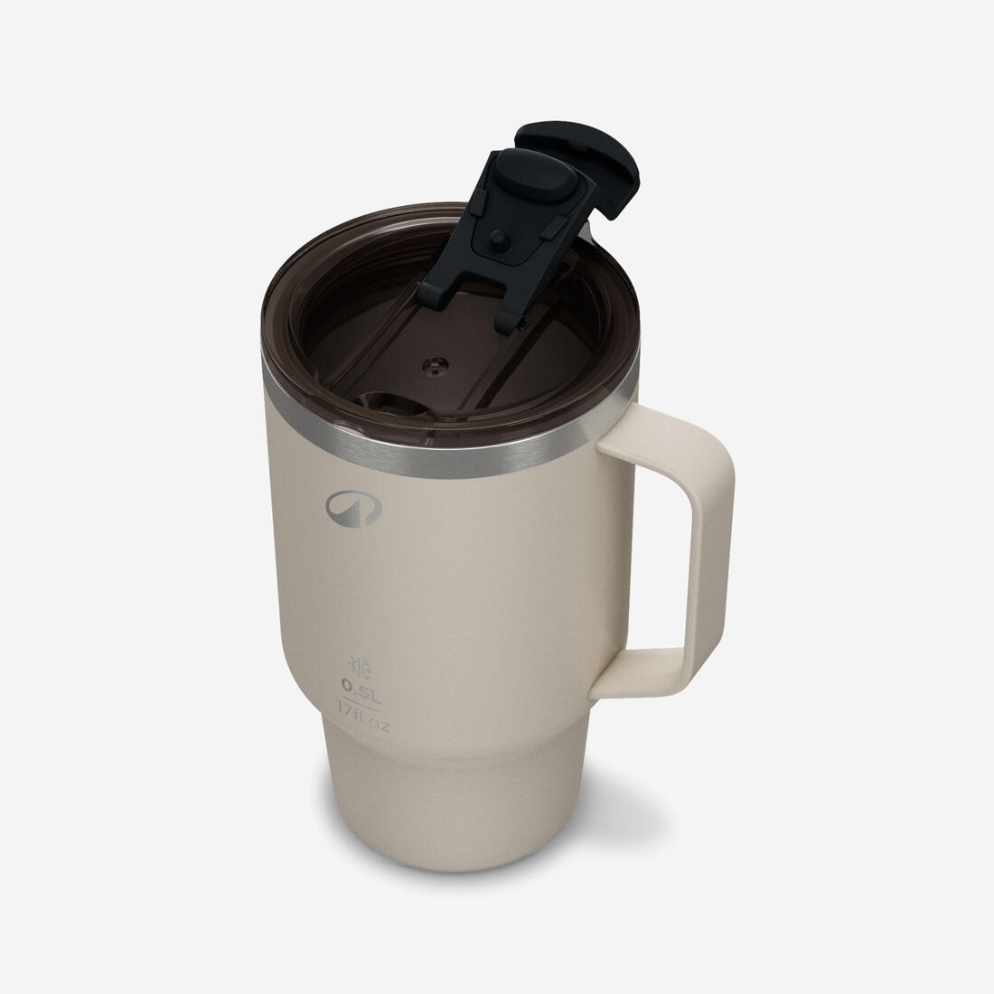 Mug 900 isotherme 0,5L en inox, pour le camping, la randonnée/trekking - beige