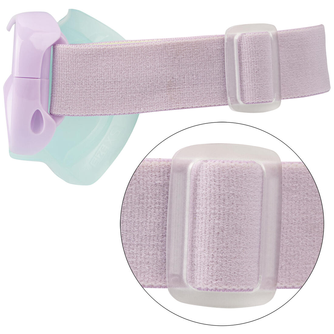 Masque plongée enfant - 100 confort menthe pastel