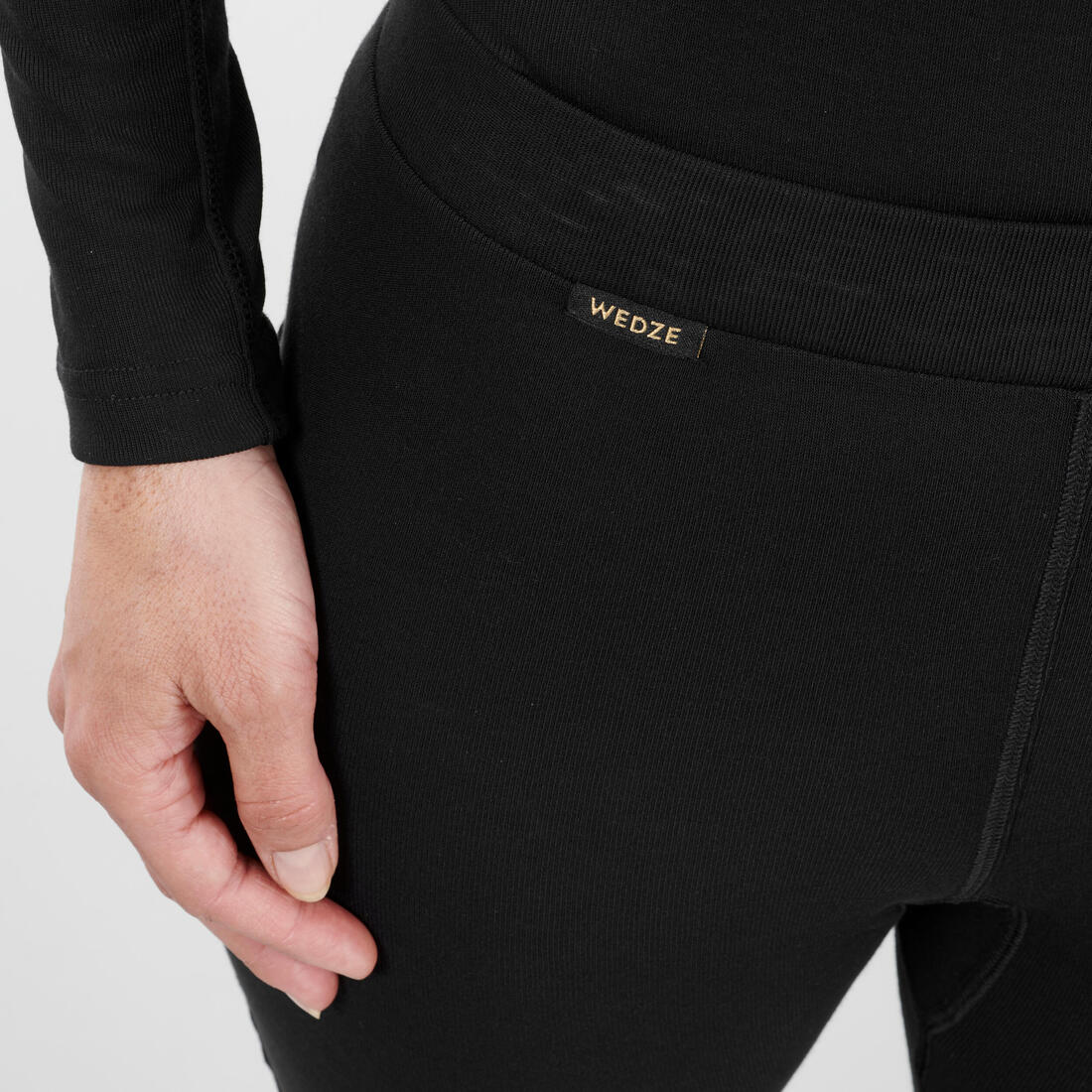 Sous-vêtement pantalon thermique de ski femme - bl 100 bas - noir