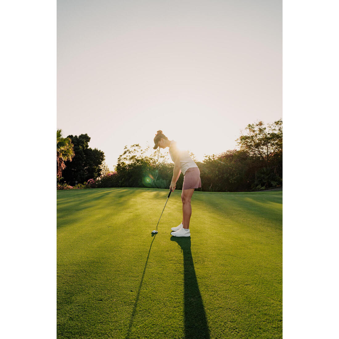Visière de golf marque-balle, bleu marine
