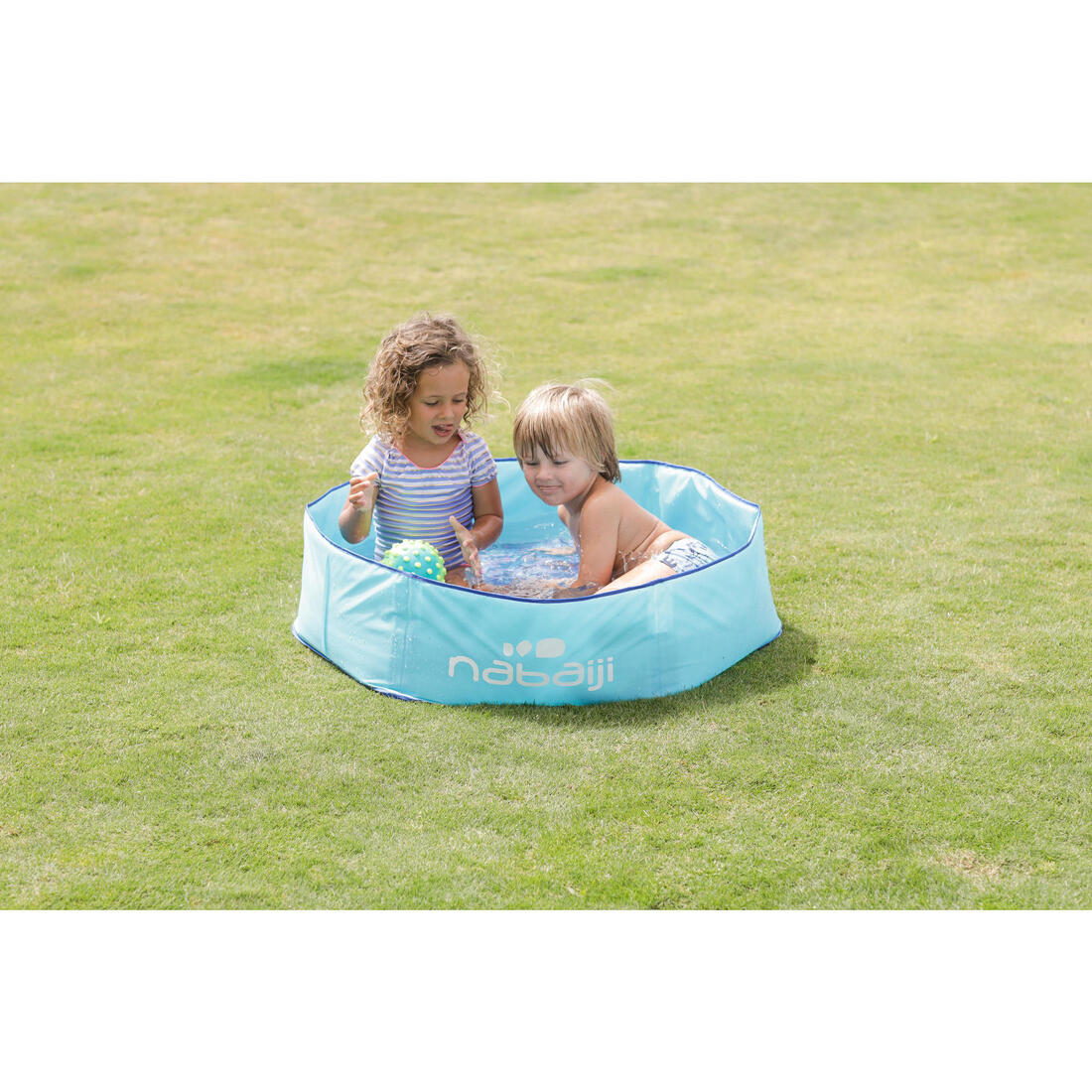 Piscinette enfant TIDIPOOL bleue avec sac de transport étanche 88,5 cm diamètre