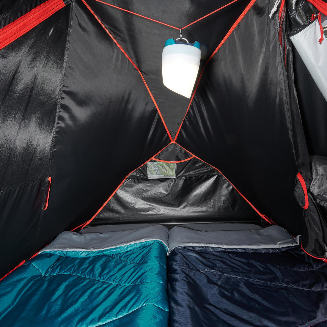 Tente de camping instantanée 2 places, 2 Seconds easy Fresh & Black