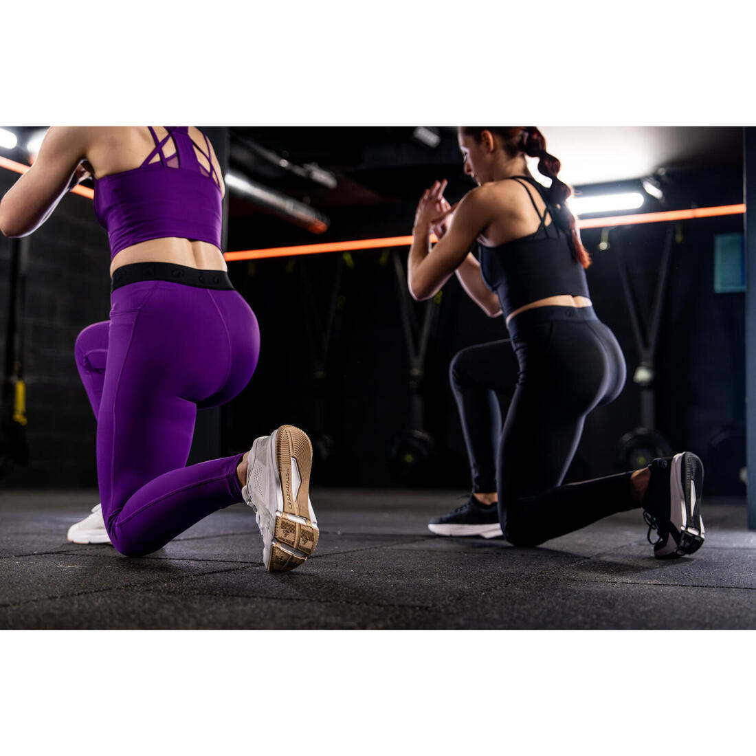 Débardeur de fitness crop-top moulant femme