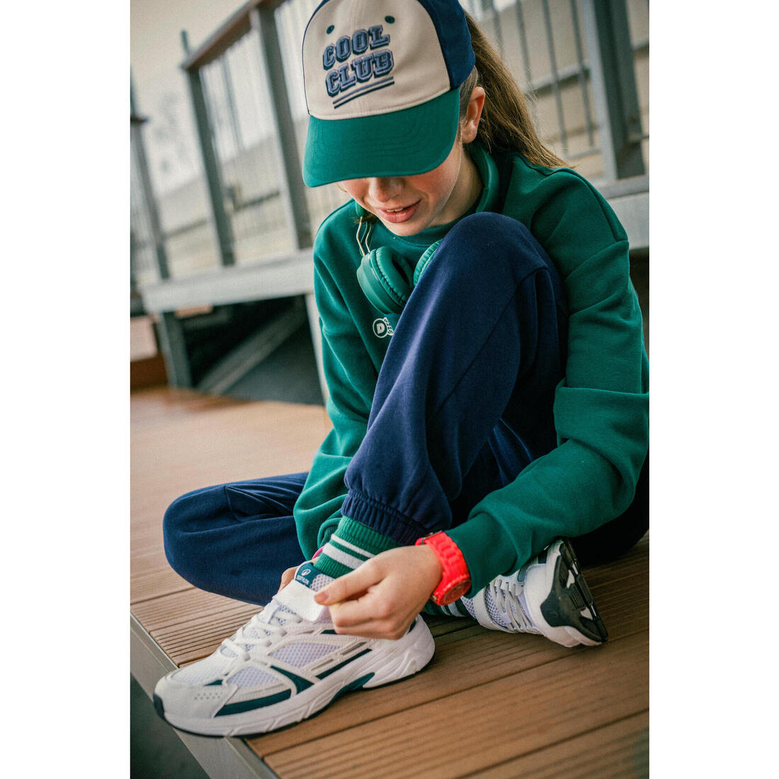 Casquette enfant respirante réglable mixte
