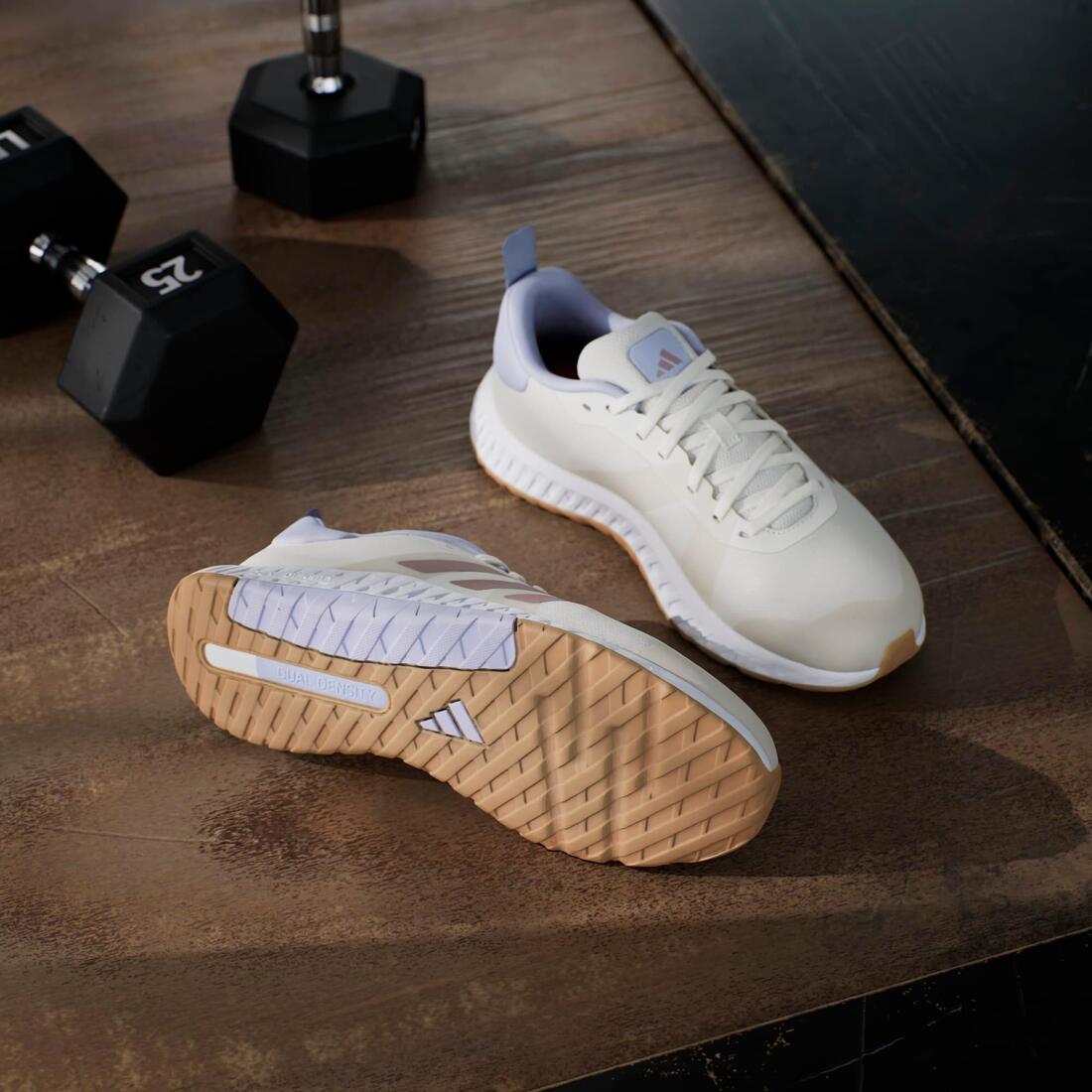 Chaussures Everyset de fitness femme, beige et violet