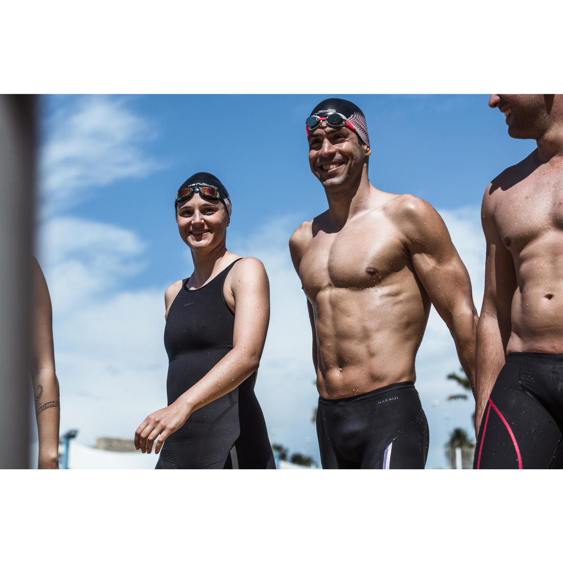 Lunettes de natation Taille Unique - Bfast noir miroir orange fire