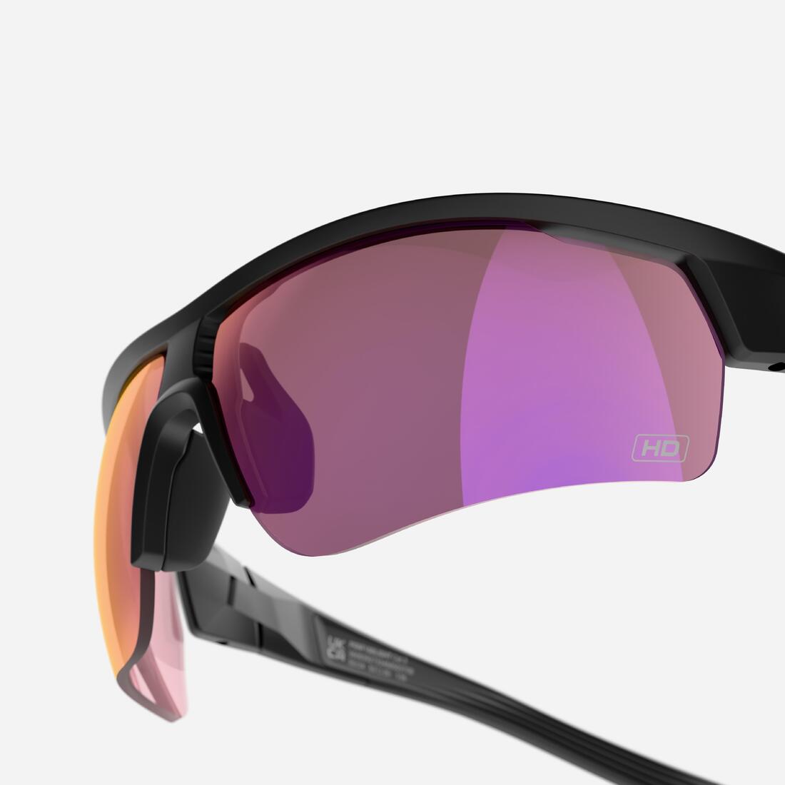 Lunettes de vélo adulte PERF 100 catégorie 3 HIGH DEFINITION noires