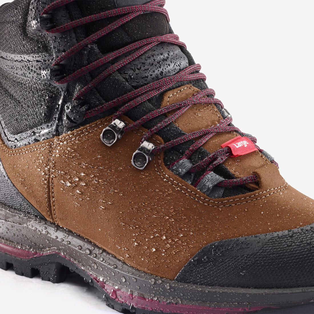 CHAUSSURES TREKKING CUIR IMPERMÉABLES - MT00 - LARGE - FEMME HAUTE