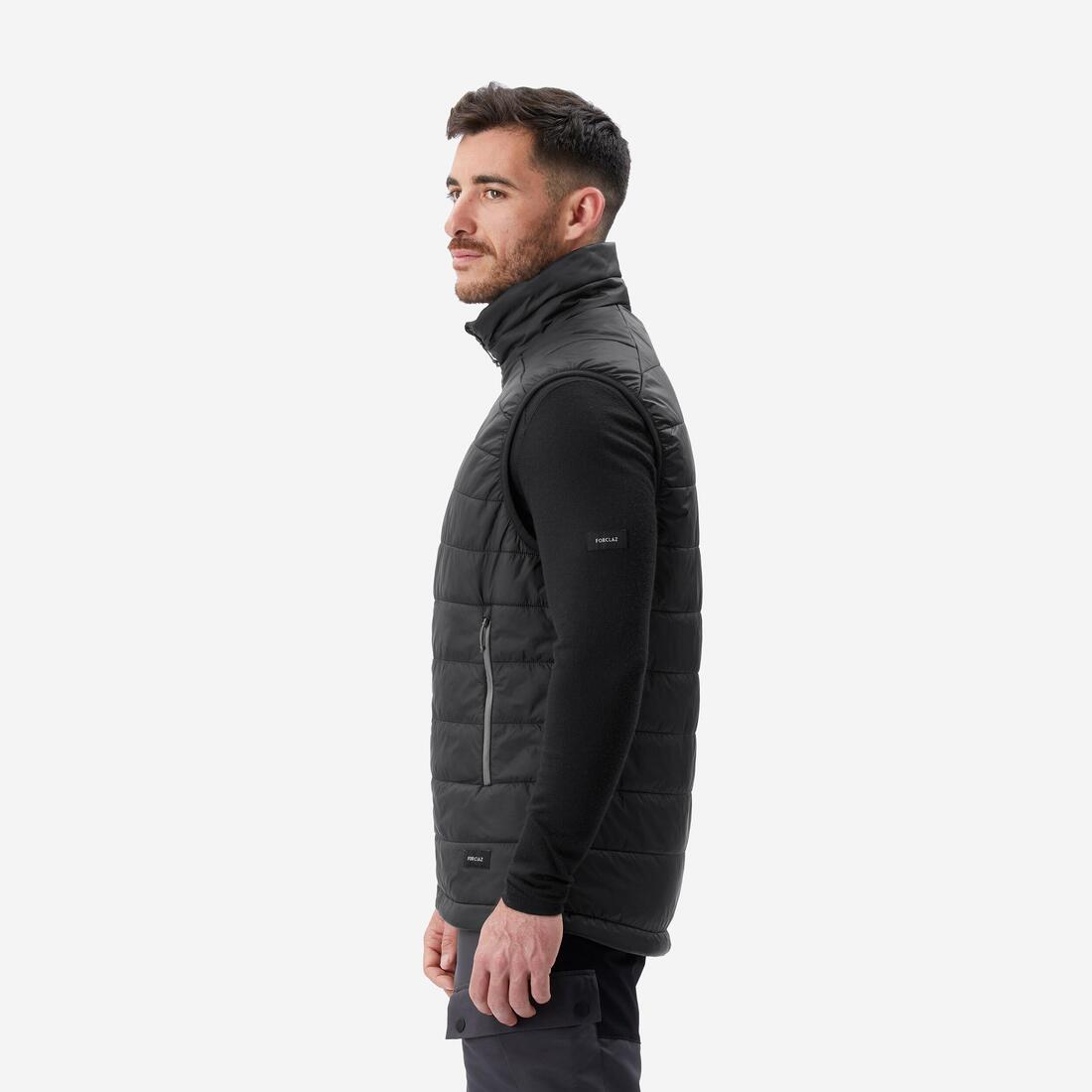 Doudoune de trek sans manches synthétique homme, MT100 noir
