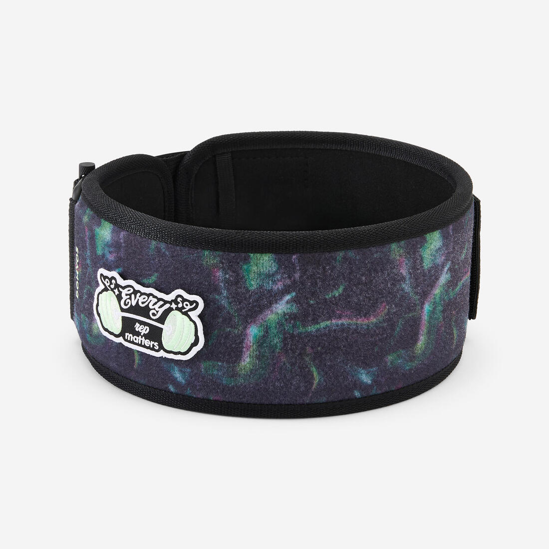 Ceinture d'haltérophilie avec boucle sécurisée, gris et