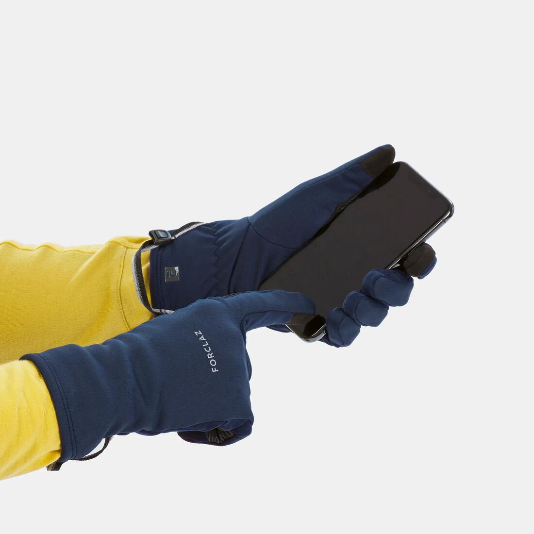 Gants tactiles et stretch de trekking adultes, MT500