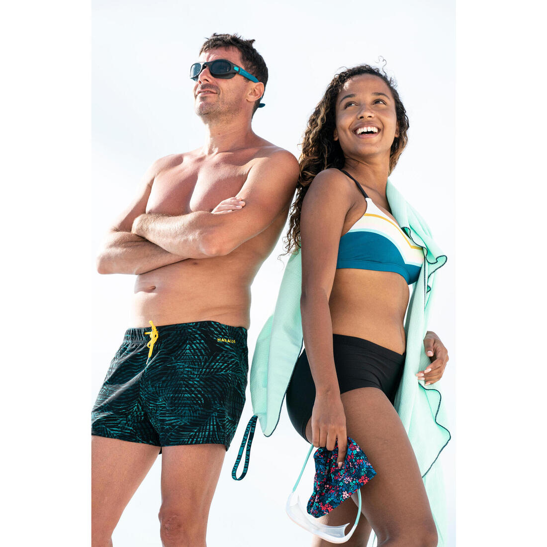 Haut de maillot de bain de natation femme Riana Lib Black