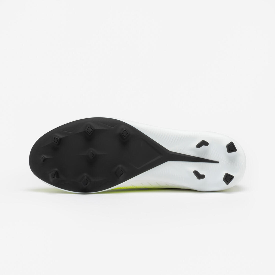 Chaussures de football enfant a lacets CLR FG White Yellow Meteor