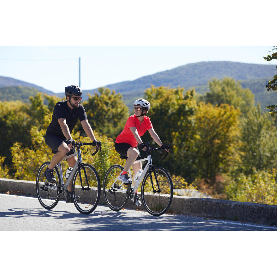 MAILLOT MANCHES COURTES VELO ROUTE TRIBAN ESSENTIEL NOIR