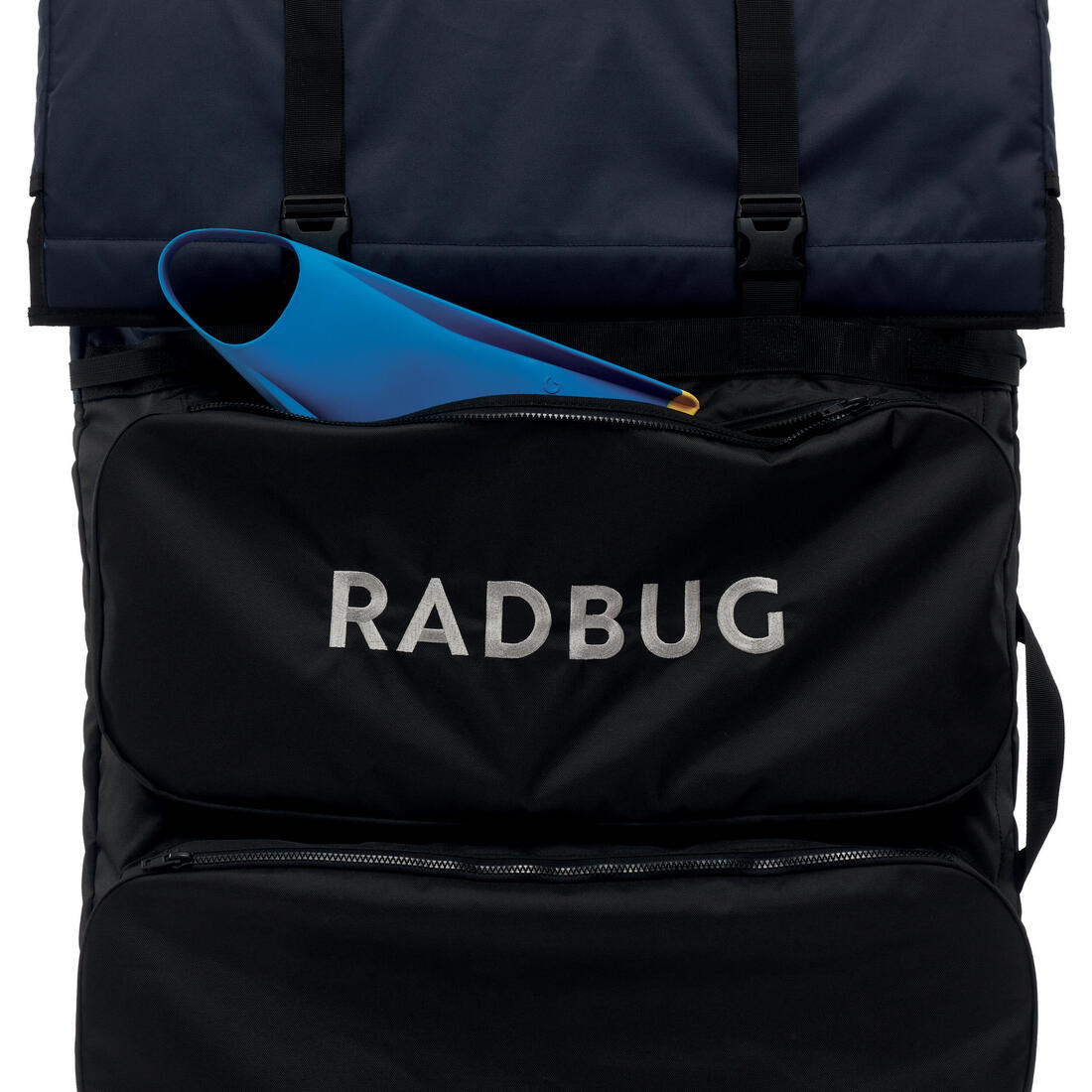 Housse double bodyboard 500 quiver noir bleu