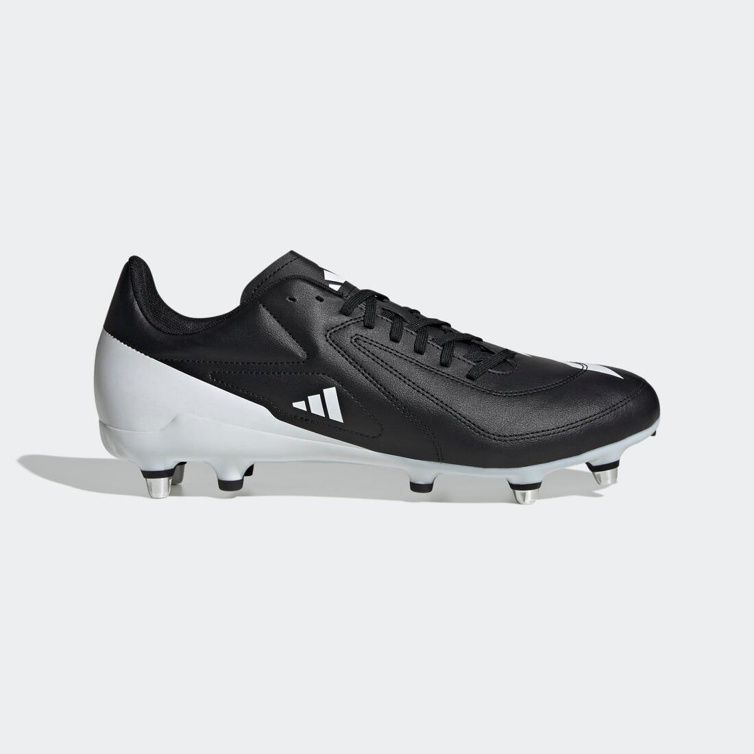Crampons hybrides de rugby Adulte - Adidas RS15 SG Hybride noir et blanc