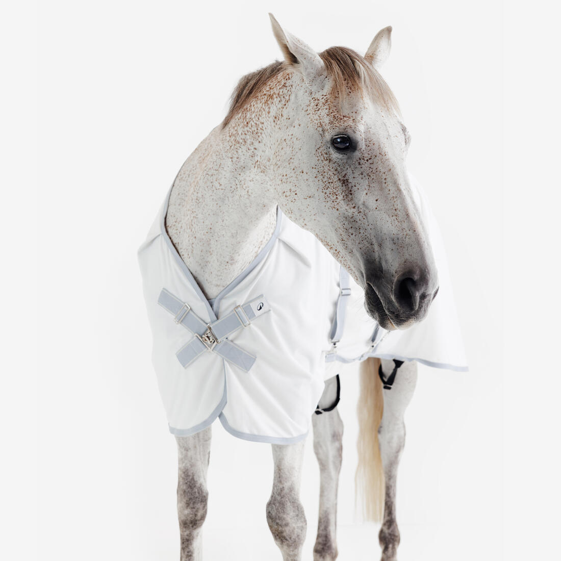 Chemise anti-mouche équitation Cheval et Poney - 500 Beige