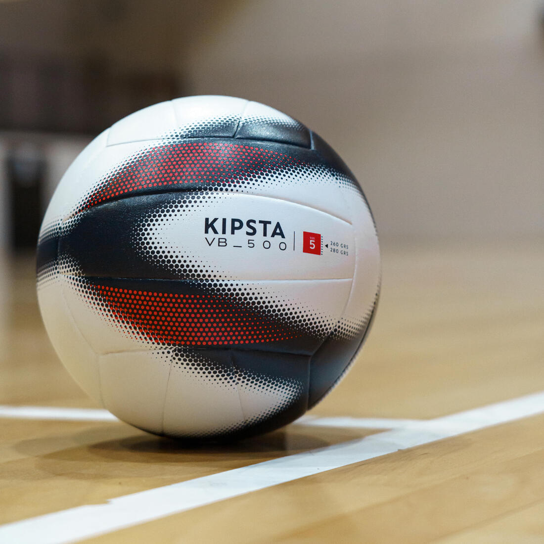 Ballon de volley-ball V500 gris, bleu et