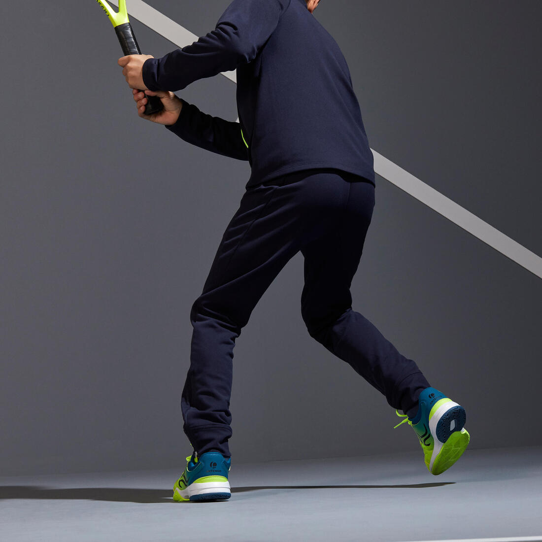 Pantalon de tennis garcon - TPA 500 noir