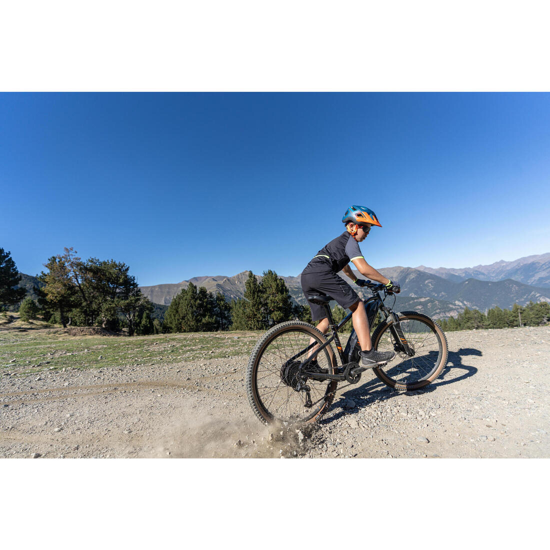 Vtt electrique enfant rockrider e st 500 26 pouces 9-12 ans