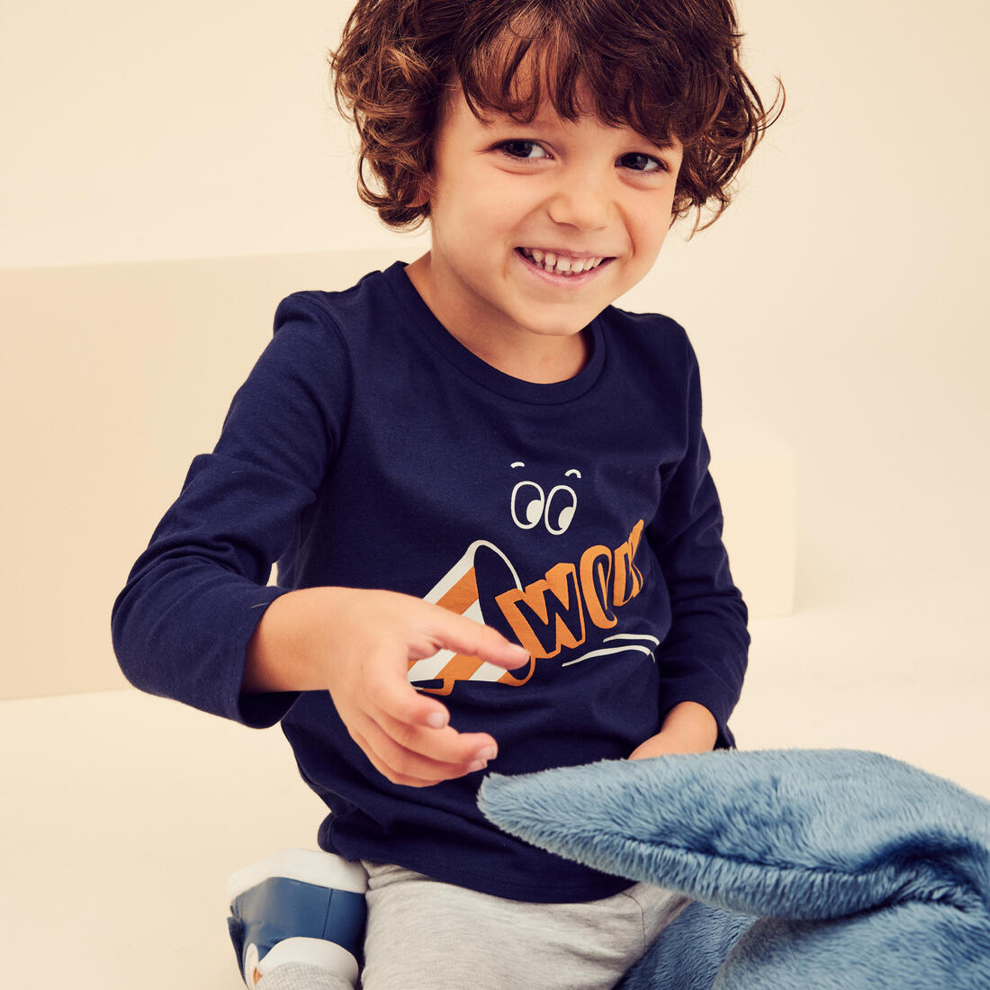T-shirt multisport manches longues coton enfant mixte