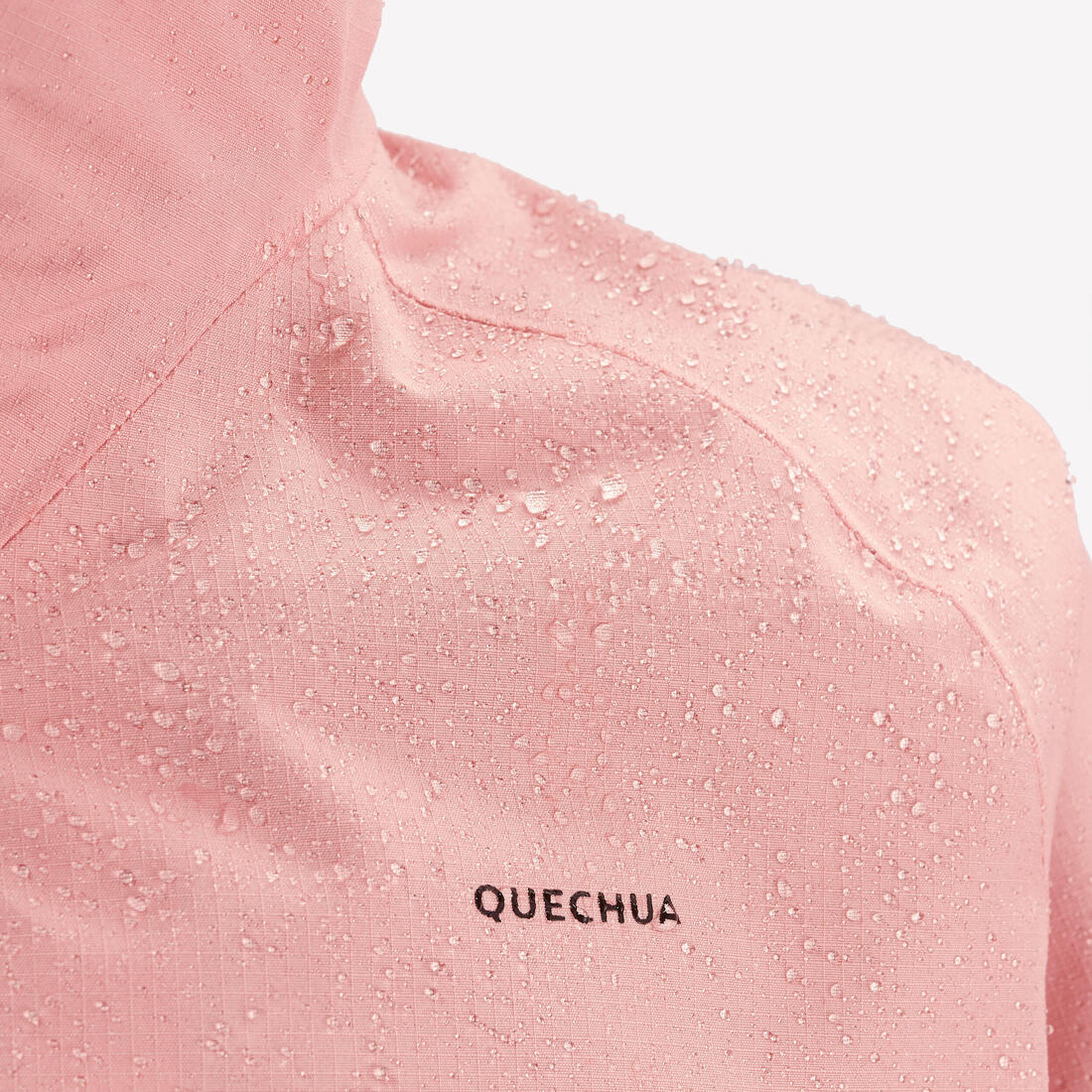 Veste de randonnée montagne imperméable légère enfant 7-15 ans, MH900 rose