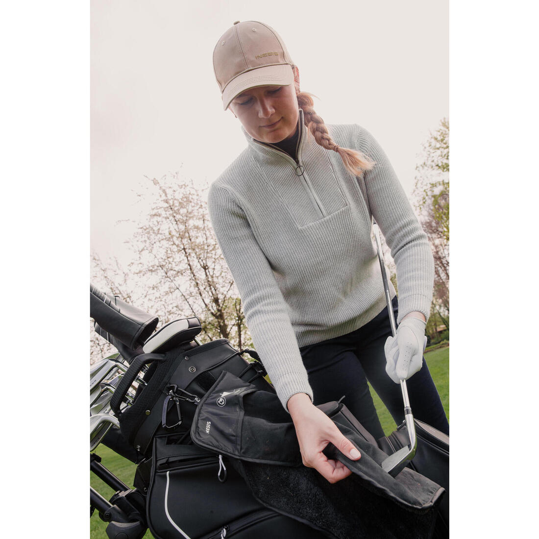 Pull golf 1/2 ZIP Femme - MW500
