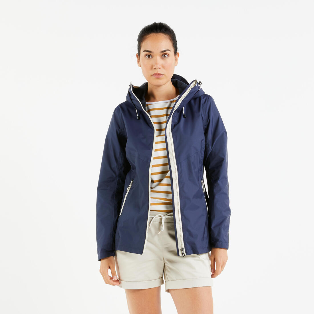 Veste imperméable de voile - veste de pluie sailing 100 femme