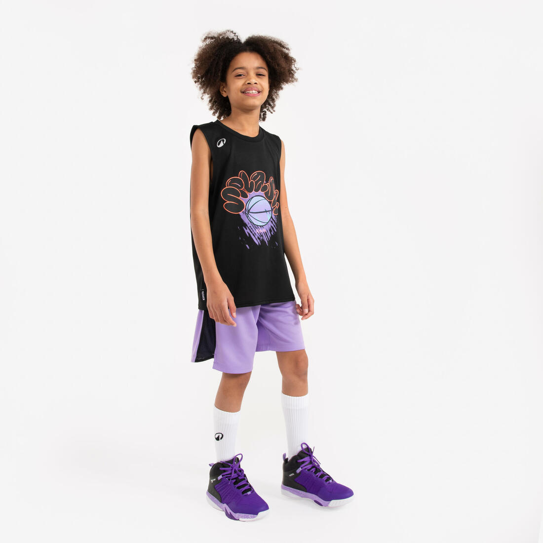 MAILLOT BASKETBALL SANS MANCHE ENFANT - TS500 FAST