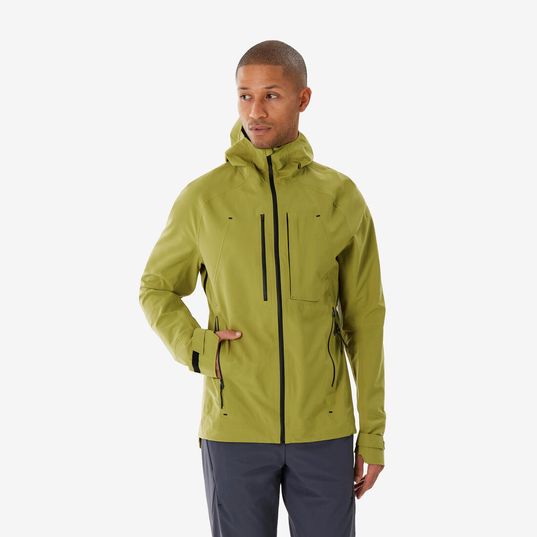 Veste de randonnée imperméable et légère homme, MH900
