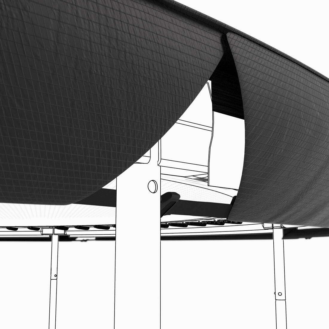 Bâche de protection pour trampoline 240