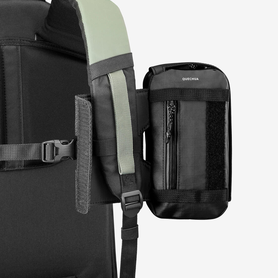 Pochette de sac à dos amovible et imperméable, Travel 500 noir
