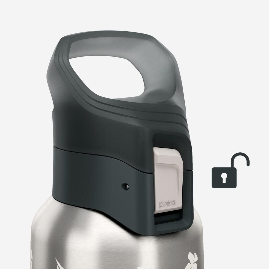 Gourde 900 isotherme inox 0,5L bouchon à ouverture rapide pour la randonnée