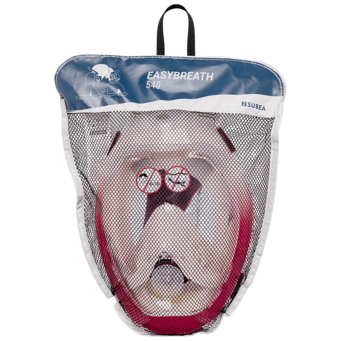Masque snorkeling surface easybreath + avec valve acoustique > 10 ans - jungl