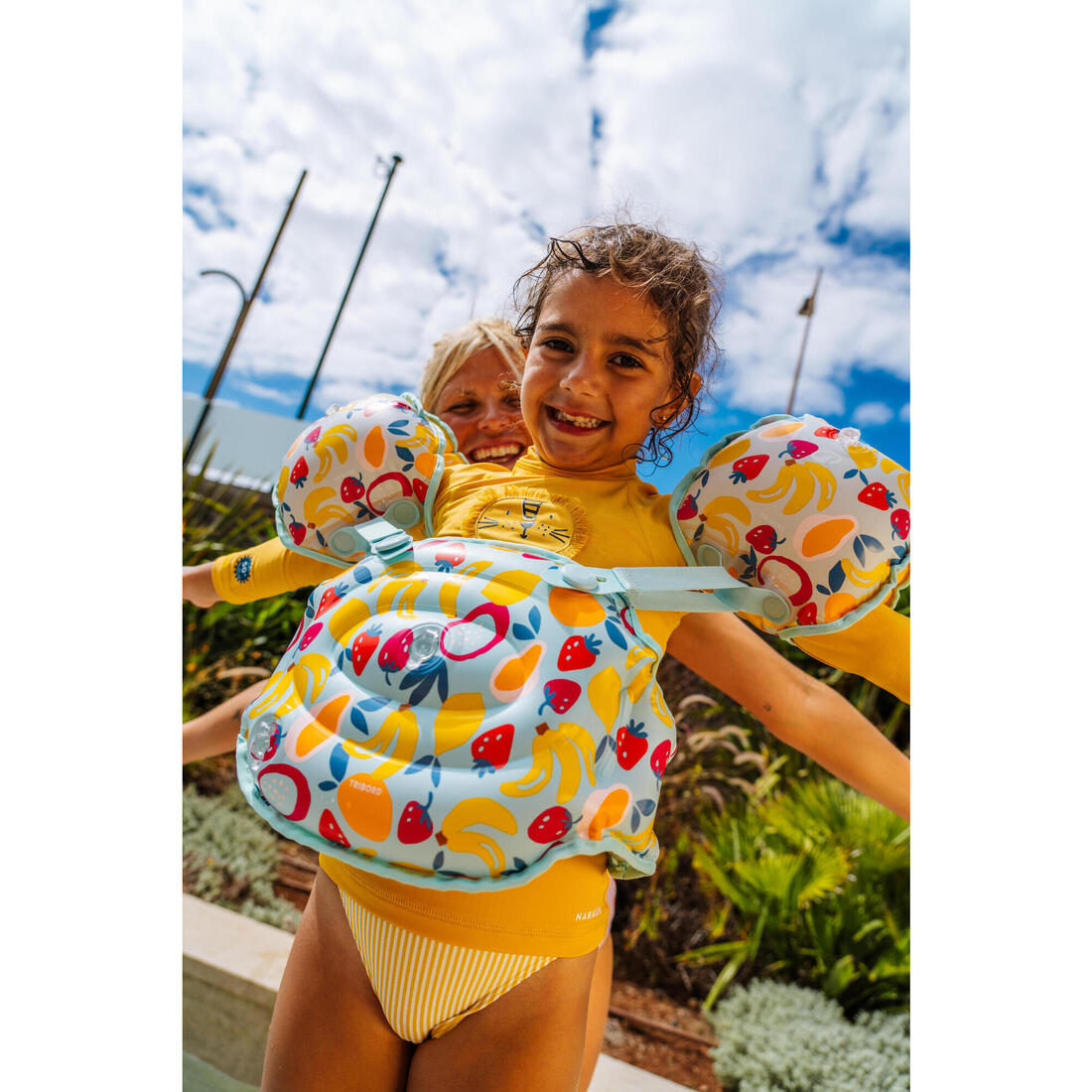 Brassards De Piscine Evolutif Enfant - Tiswim print savane