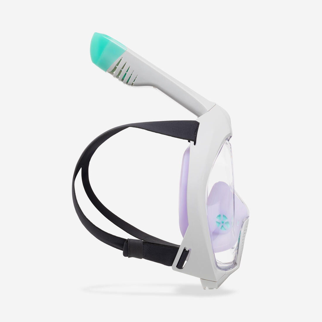 Masque snorkeling surface easybreath + avec valve acoustique > 10 ans - jungl