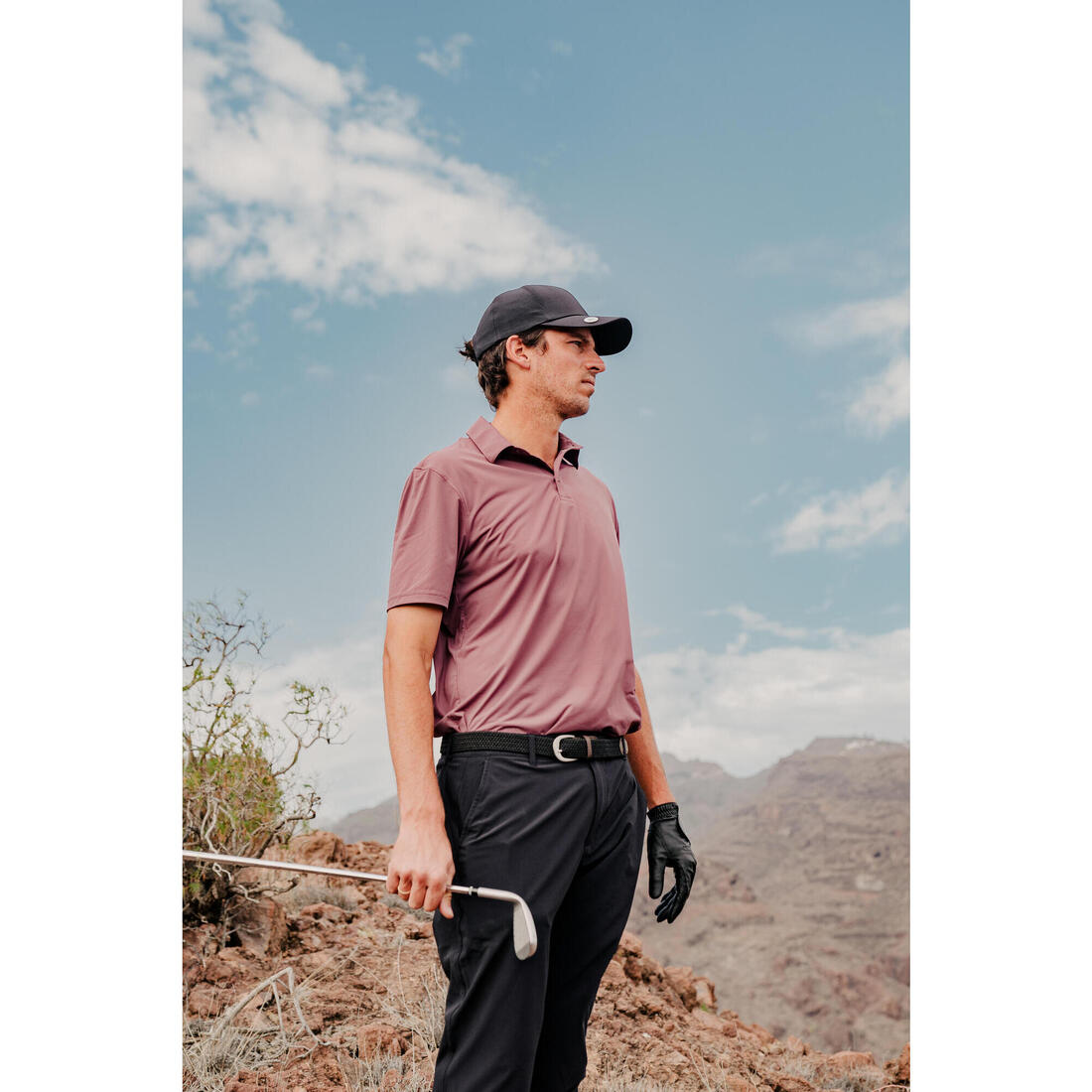 Polo de golf synthétique respirant manches courtes homme, WW900