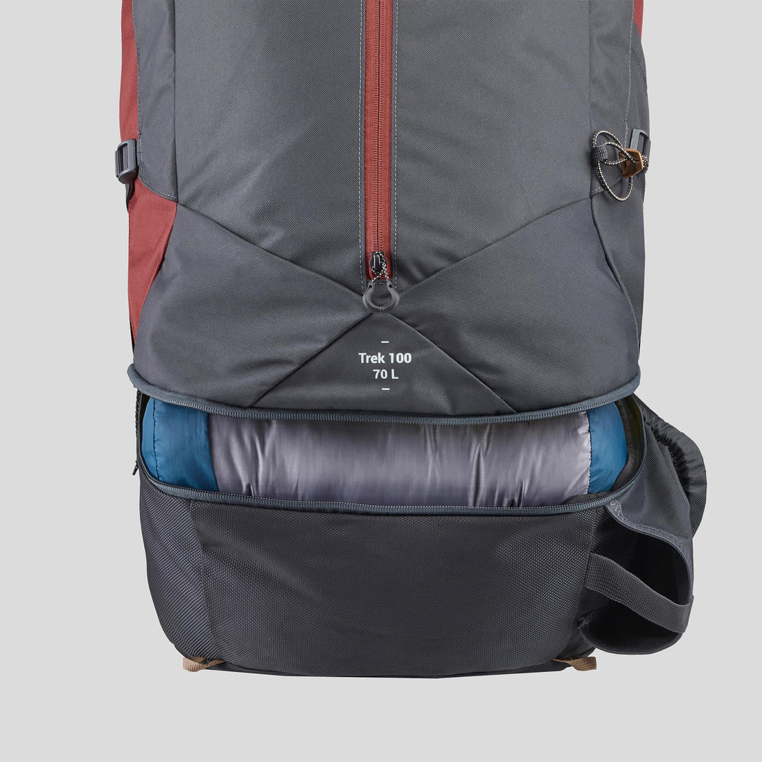Sac à dos de trekking homme 70 l - mt100 easyfit