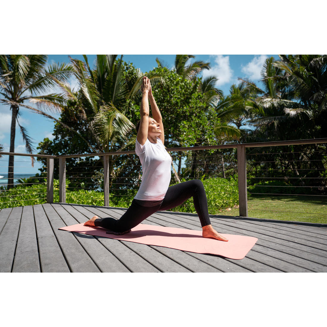 PAD / SUPPORT DE YOGA POUR GENOUX ET POIGNETS ACAJOU