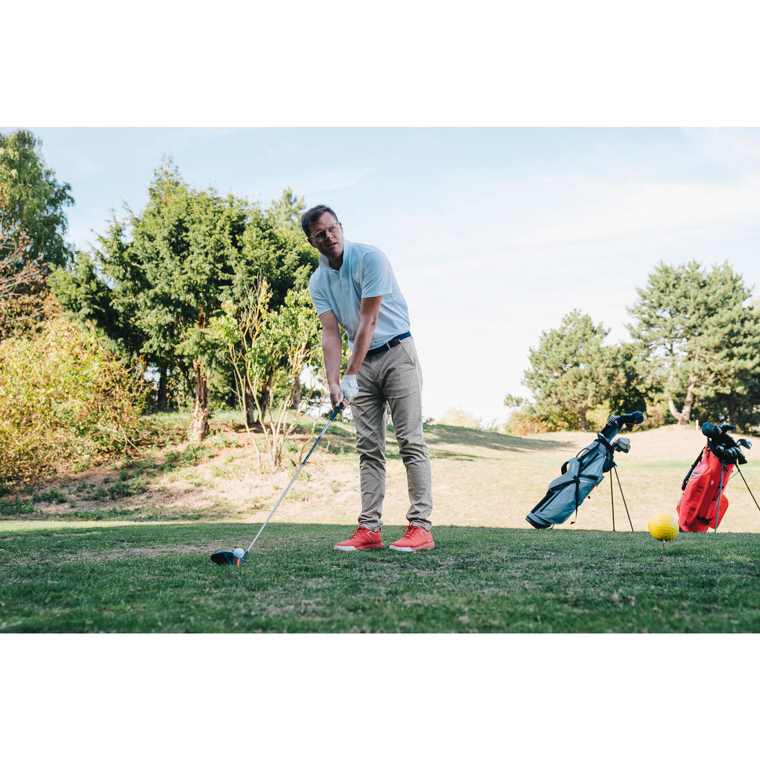 Driver golf droitier taille 2 vitesse moyenne - INESIS 500