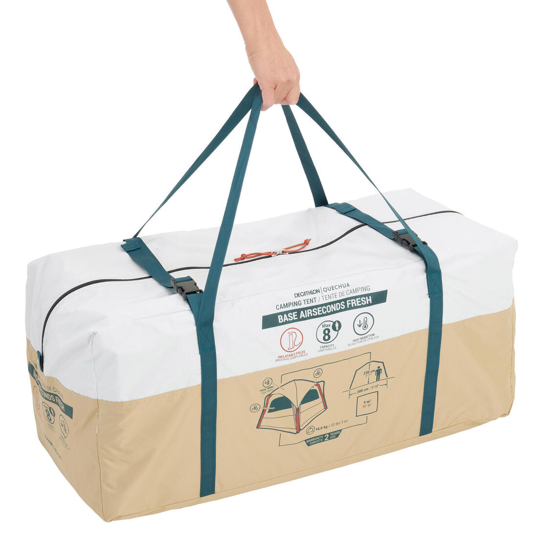 Séjour gonflable de camping - Base Air Seconds Fresh - 8 Personnes