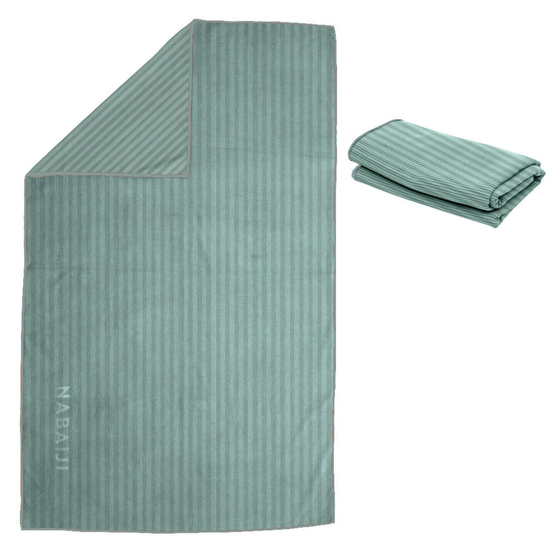 Serviette de bain microfibre côtelée taille XL 110 x 175 cm, bleu foncé