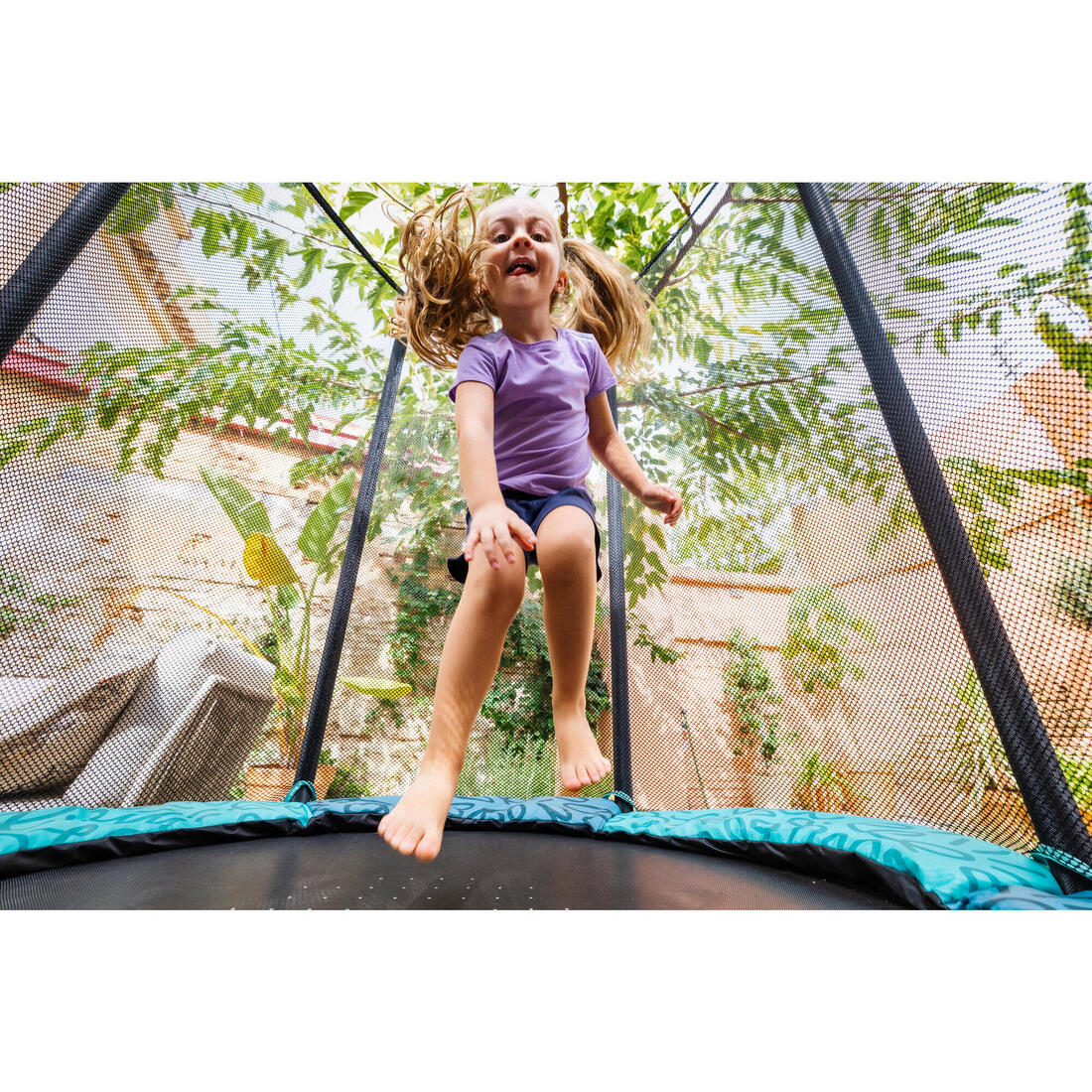 Trampoline intérieur avec filet protection, Trampoline 140