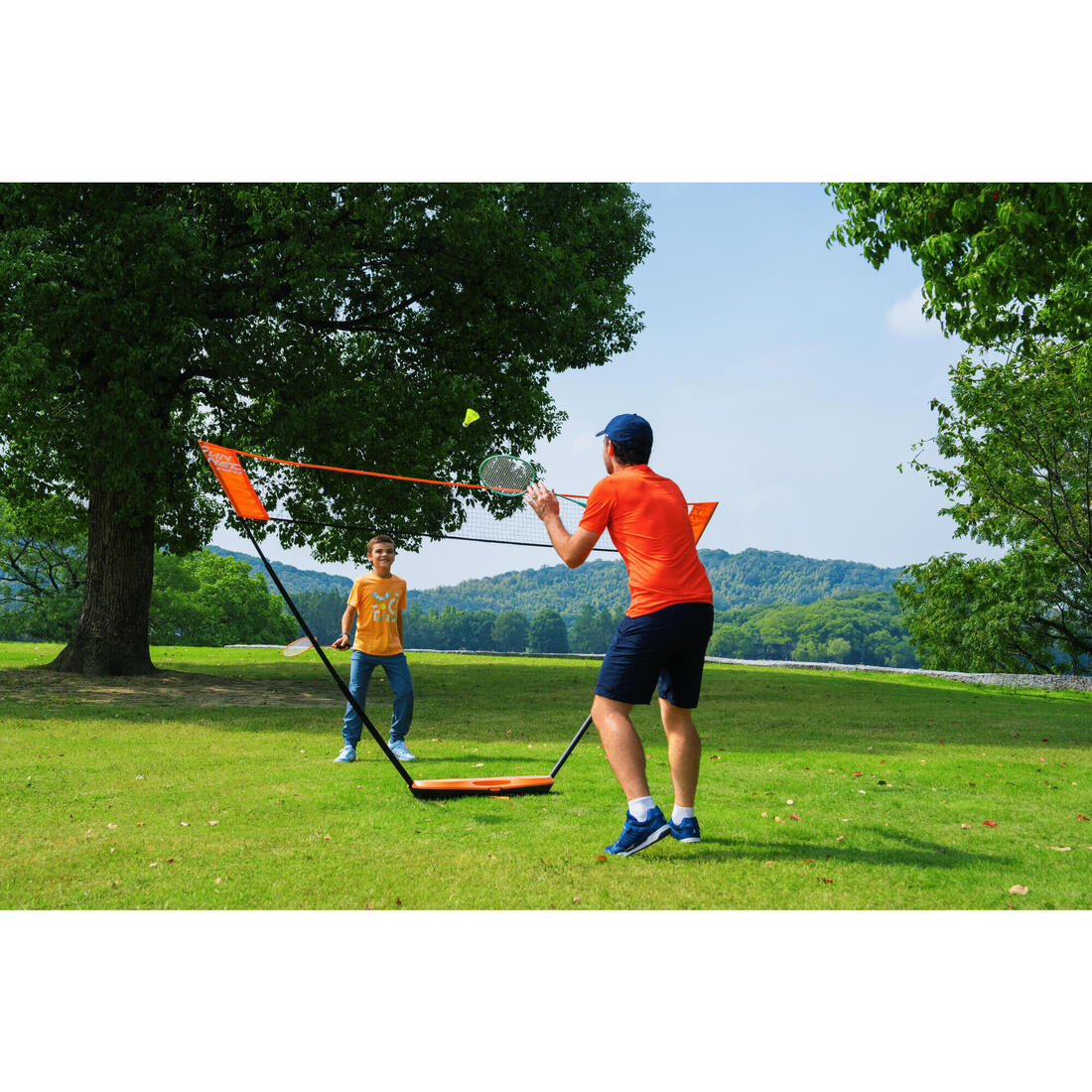 Kit Filet de Badminton Fun 3 Mètres - Bleu Roi
