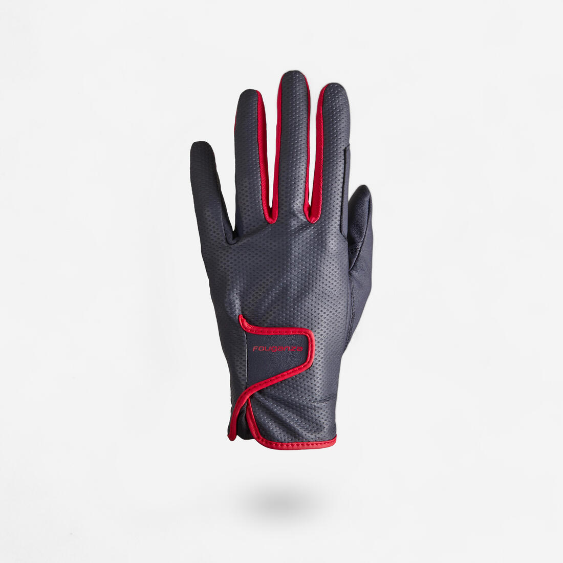Gants équitation femme 500 blanc