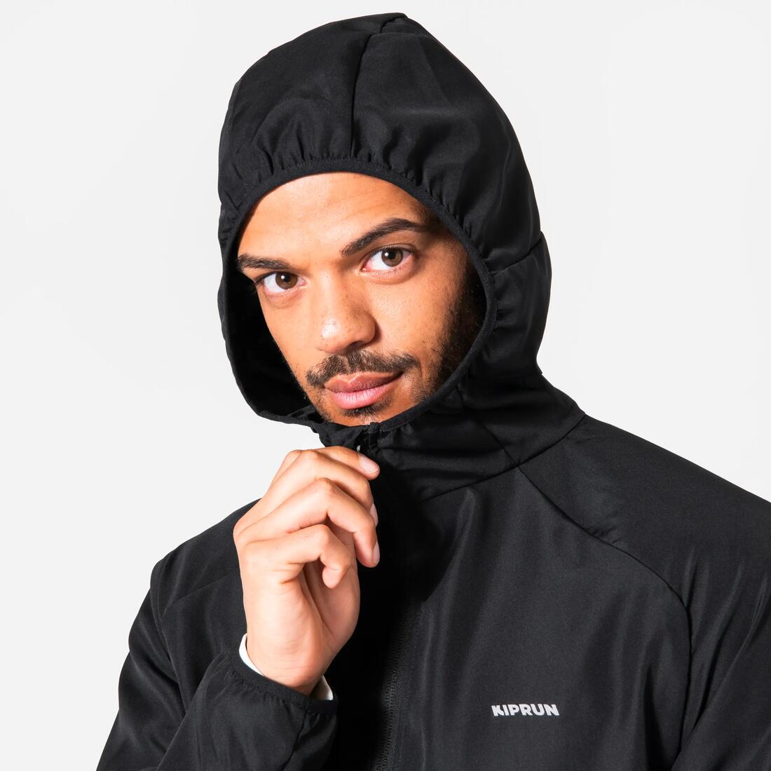 Veste coupe-vent de running & trail running Homme - KIPRUN Run 100 Noire