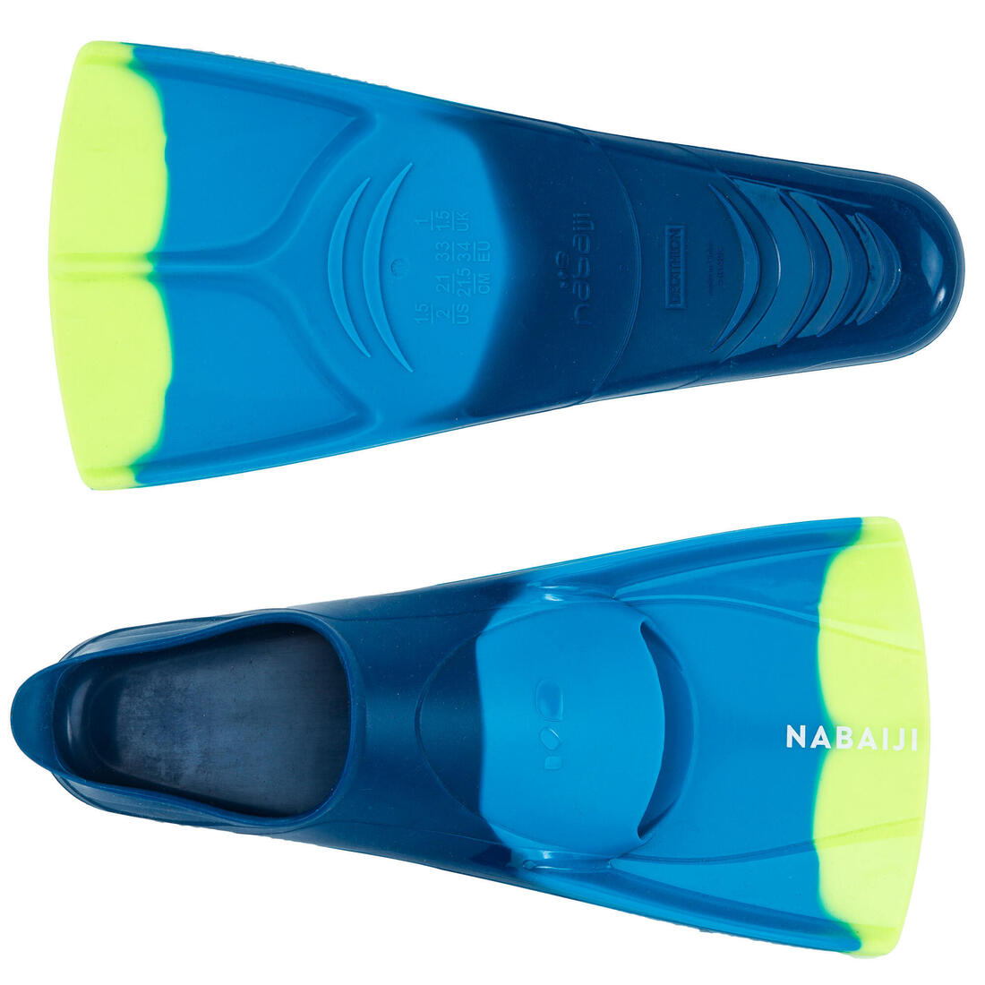 Palmes natation courtes silifins