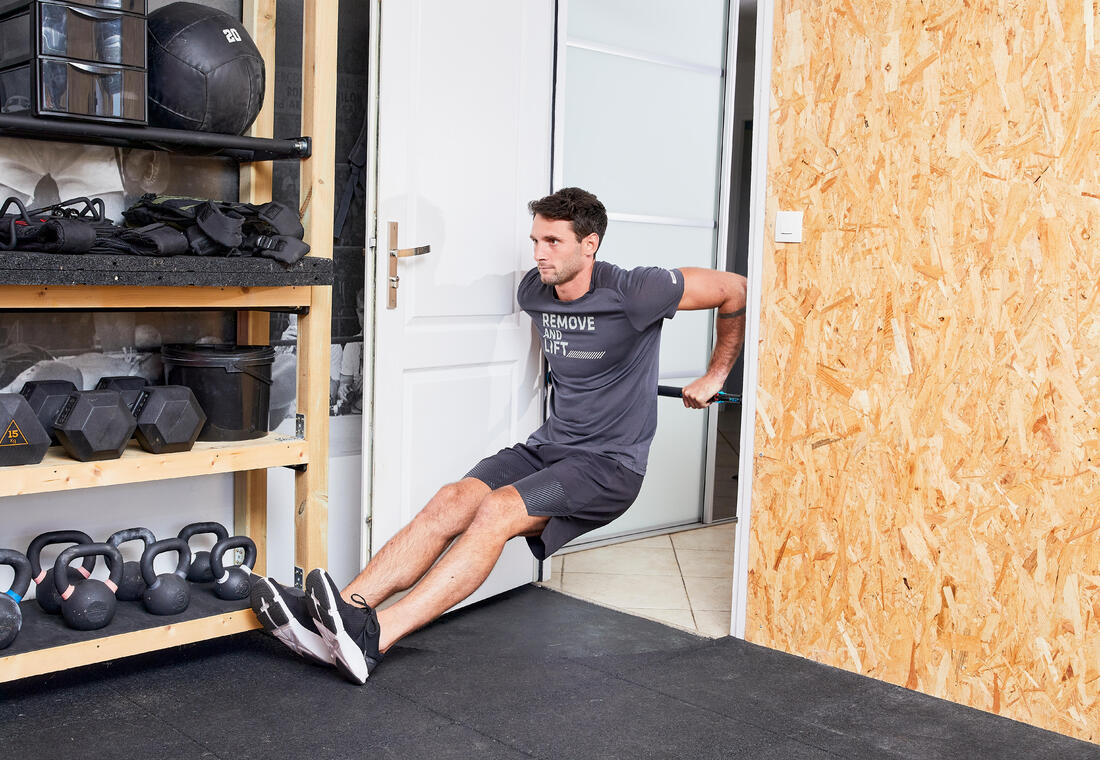 Barre de traction pour porte sans fixation avec verrouillage 70cm