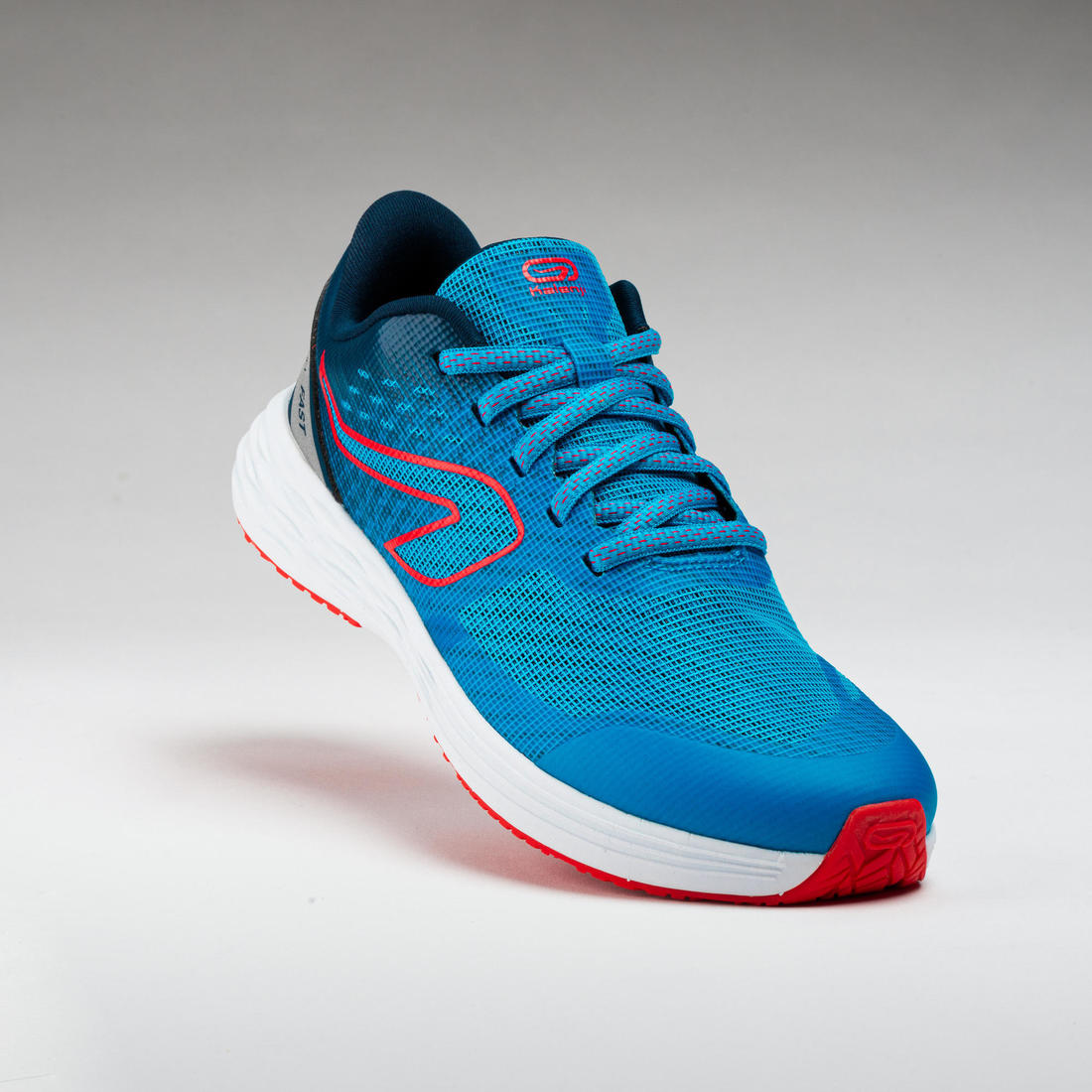 Chaussures de running Enfant - Kiprun fast noires jaunes