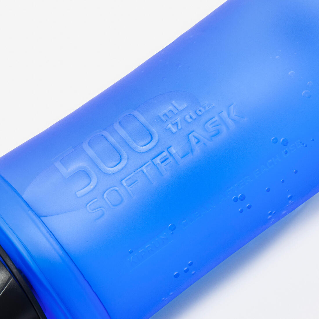 Gourde flasque souple trail running 500 ml bleu